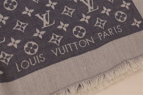 Louis Vuitton sininen Monogram Denim huivi 